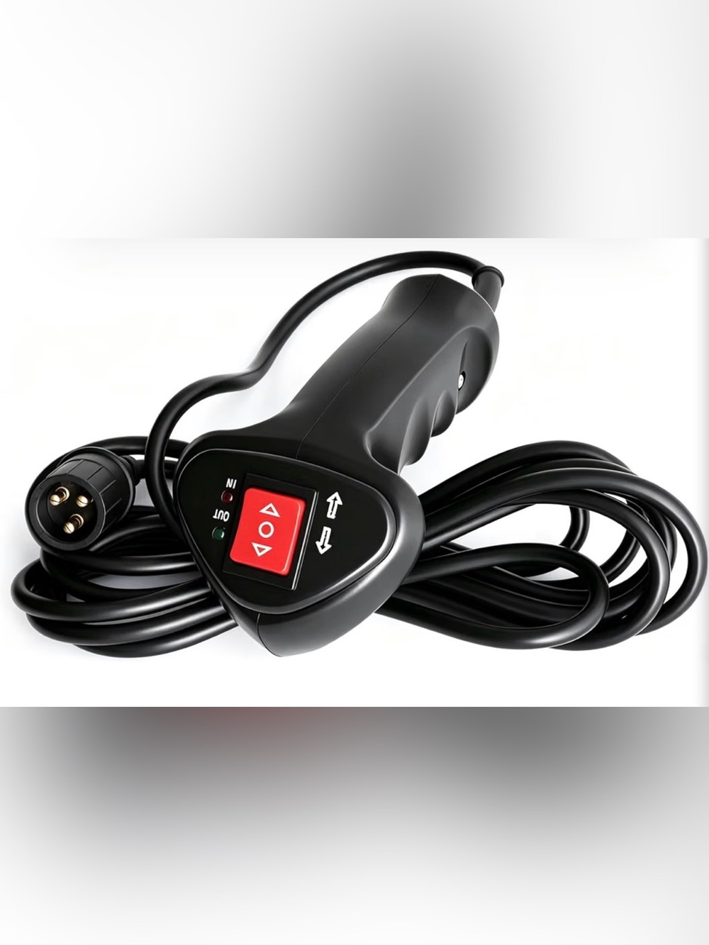 Electric Winch Remote Control 3 Pin Male Plug With 11.48 Ft Cable For Off Road